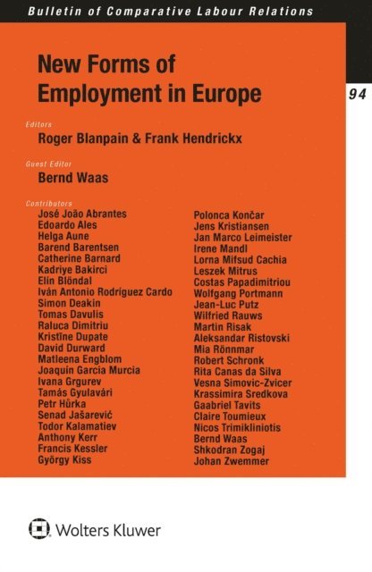 Frank Hendrickx, Roger Blanpain - New Forms of Employment in Europe, E-bok