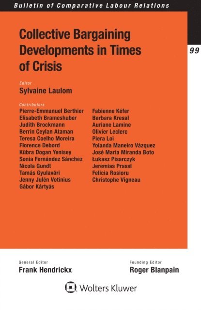 Sylvaine Laulom - Collective Bargaining Developments in Times of Crisis, E-bok