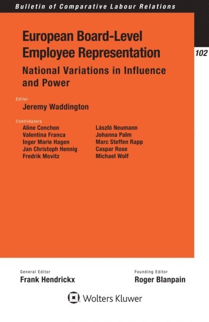 Jeremy Waddington - European Board-Level Employee Representation, E-bok