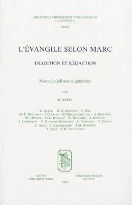 M. Sabbe - L'Évangile selon Marc, Häftad