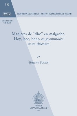 H. Fugier - Manières de "dire" en malgache, Häftad