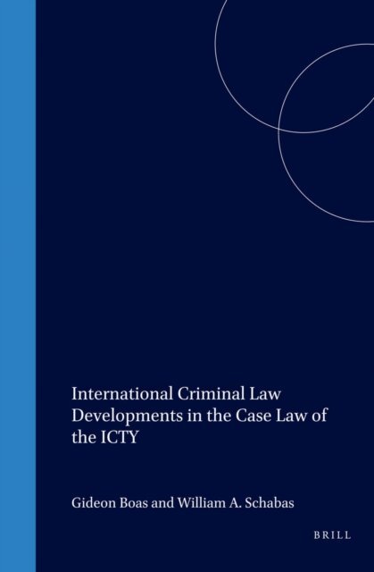 William Schabas, Gideon Boas - International Criminal Law Developments in the Case Law of the ICTY, E-bok