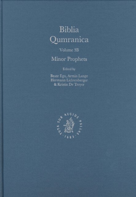 Kristin de Troyer, Hermann Lichtenberger, Armin Lange, Beate Ego - Biblia Qumranica, E-bok