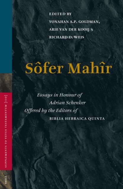 Richard Weis, A. van der Kooij, Yohanan Goldman - Sofer Mahir, E-bok