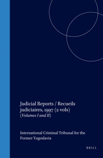 Int. Criminal Tribunal for the former Yu - Judicial Reports / Recueils judiciaires, 1997, E-bok