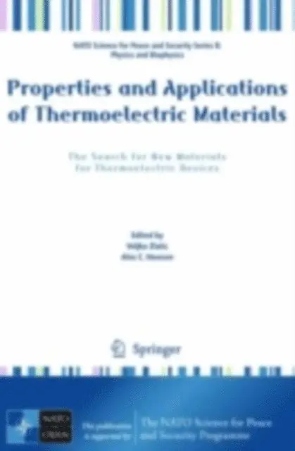 Alexander Hewson, Veljko Zlatic - Properties and Applications of Thermoelectric Materials, E-bok. Tillgänglighet: Lägg i varukorg