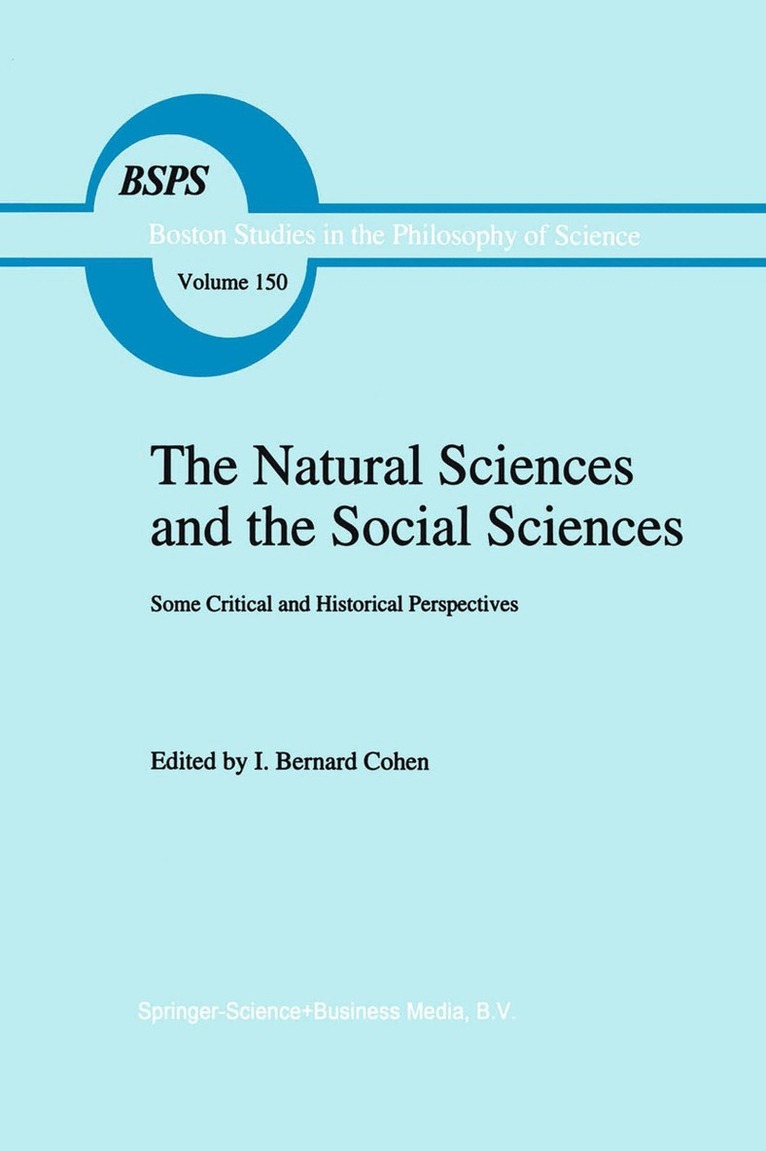 Robert S. Cohen - Natural Sciences and the Social Sciences, Häftad