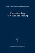 Phenomenology of Values and Valuing