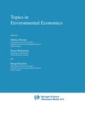 Topics in Environmental Economics