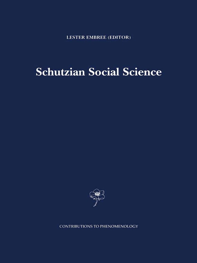 Lester Embree - Schutzian Social Science, Häftad