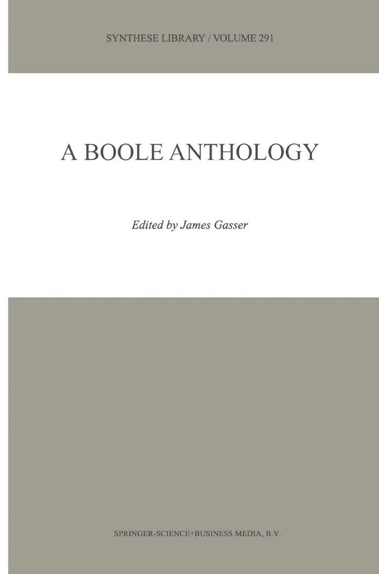 James Gasser - Boole Anthology, Häftad. Tillgänglighet: Lägg i varukorg