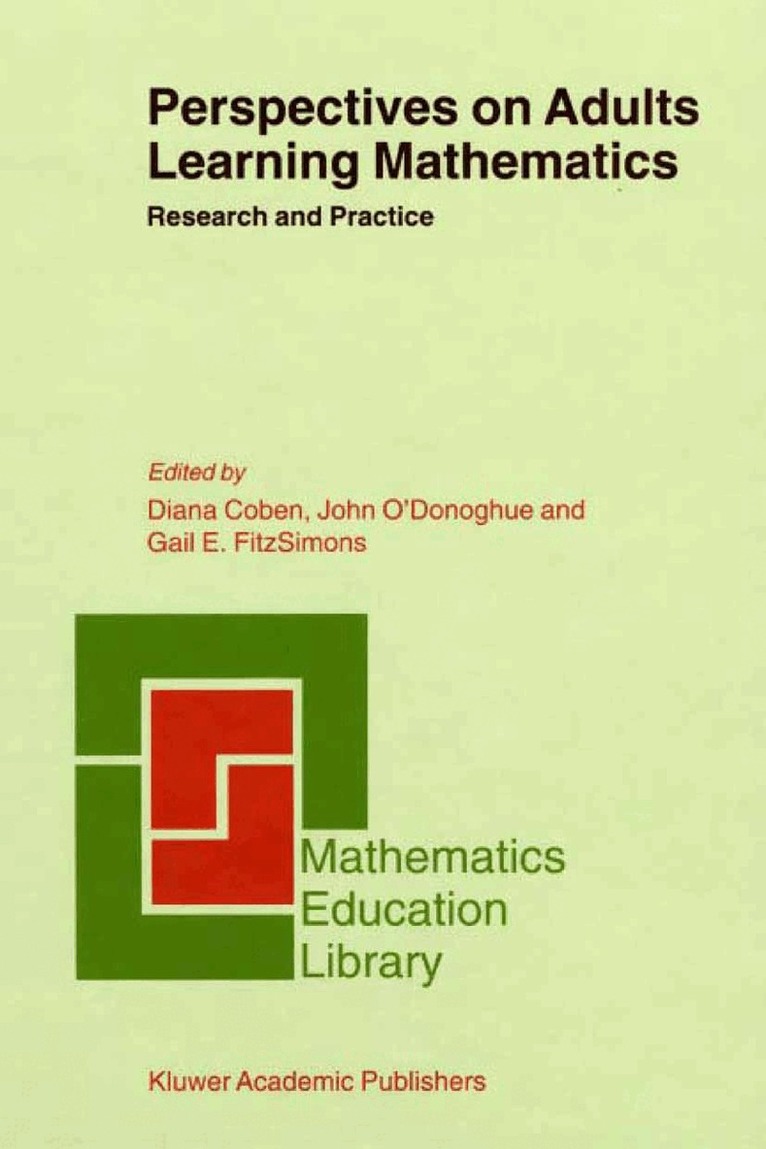 D. Coben, J. O'Donoghue, Gail E. FitzSimons - Perspectives on Adults Learning Mathematics, Häftad. Tillgänglighet: Lägg i varukorg
