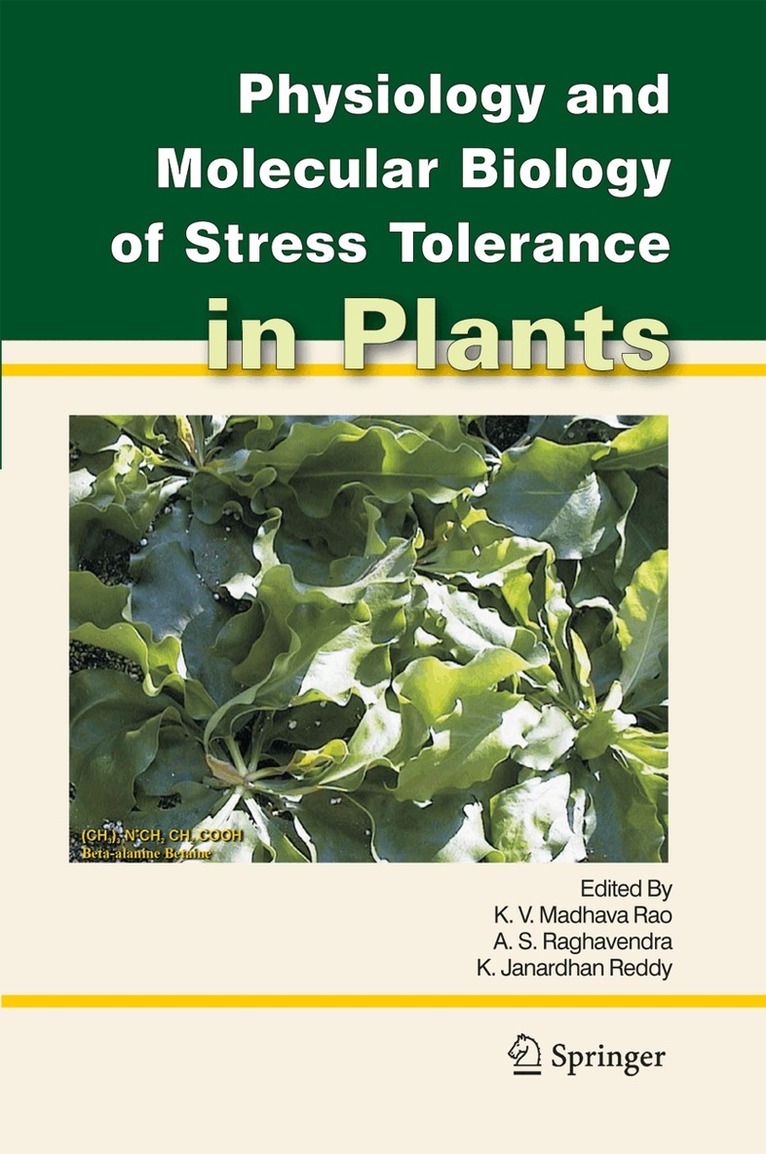 K.V. Madhava Rao, A.S. Raghavendra, K. Janardhan Reddy - Physiology and Molecular Biology of Stress Tolerance in Plants, Häftad