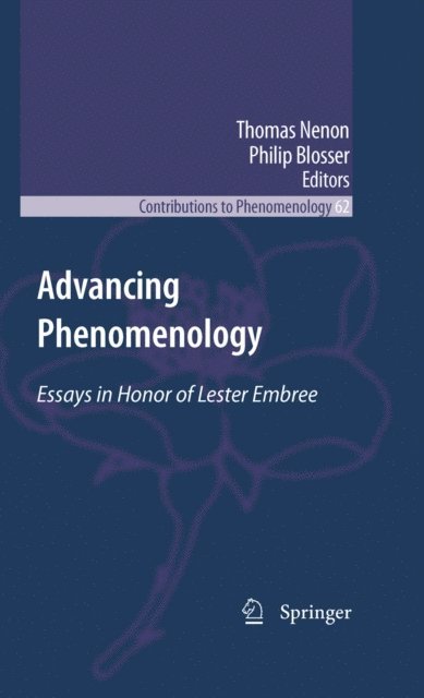 Philip Blosser, Thomas Nenon - Advancing Phenomenology, E-bok