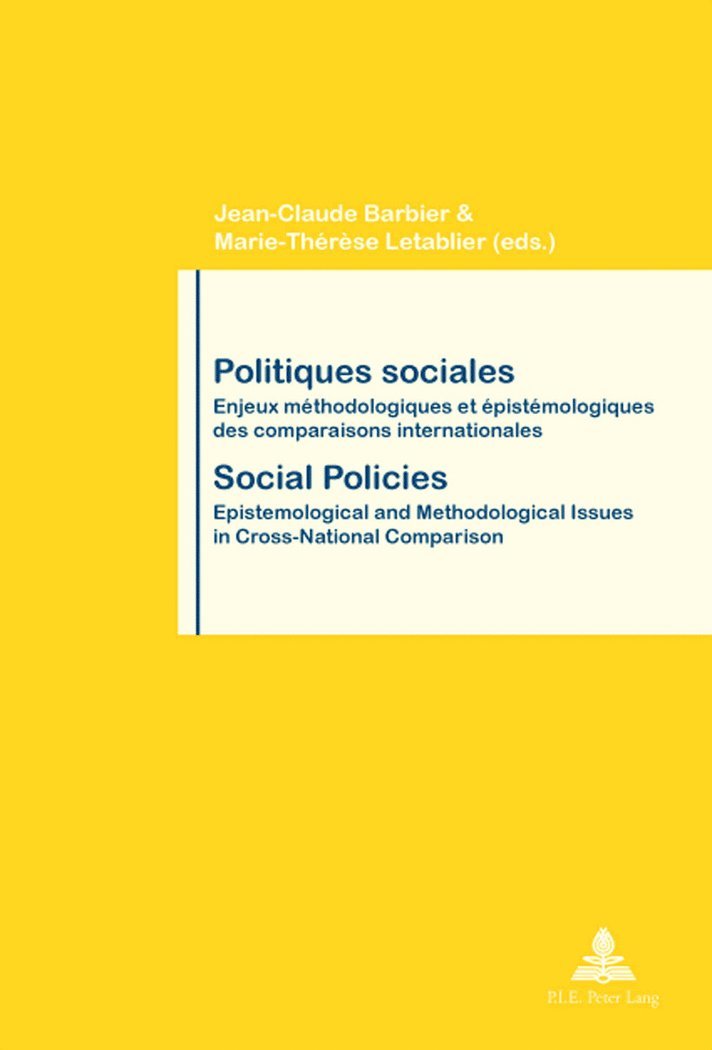 Barbier-J, Jean-Claude Barbier, Marie-Thérèse Letablier - Politiques sociales / Social Policies, Häftad