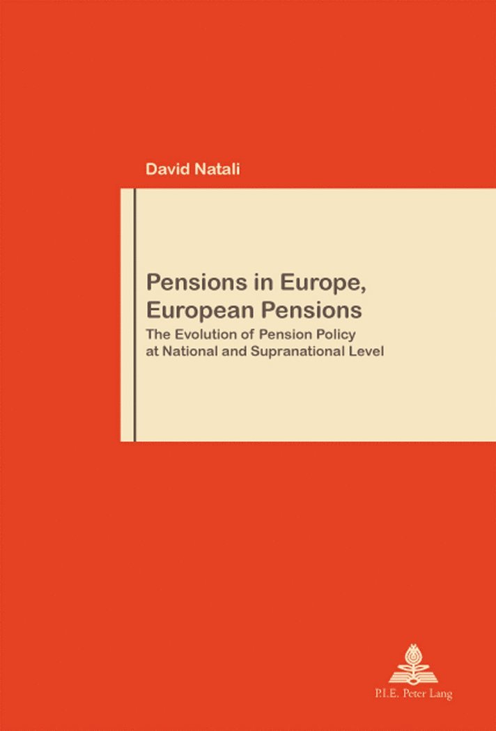 David Natali - Pensions in Europe, European Pensions, Häftad