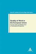 Quality of Work in the European Union