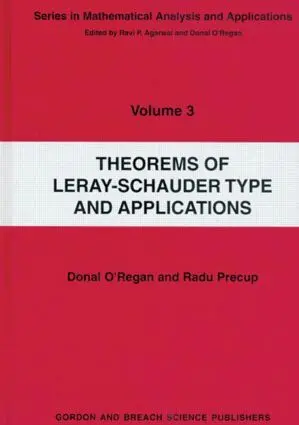 Radu Precup - Theorems of Leray-Schauder Type And Applications, Inbunden. Tillgänglighet: Lägg i varukorg
