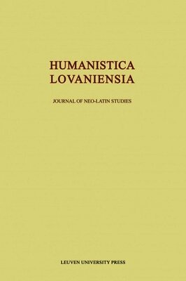 Gilbert Tournoy, Dirk Sacré - Humanistica Lovaniensia: Journal of Neo-Latin Studies, Häftad. Tillgänglighet: Tillfälligt slut