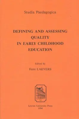 Ferre Laevers - Defining and Assessing Quality in Early Childhood Education, Häftad. Tillgänglighet: Tillfälligt slut