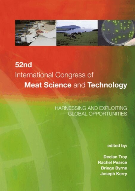 Joseph Kerry, Briege Byrne, Rachel Pearce, Declan Troy - 52nd International Congress of Meat Science and Technology, E-bok