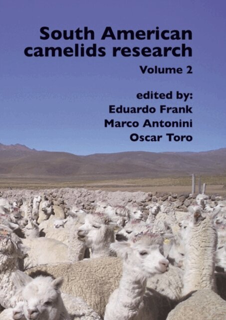 Oscar Toro, Marco Antonini, Eduardo Frank - South American camelids research, E-bok
