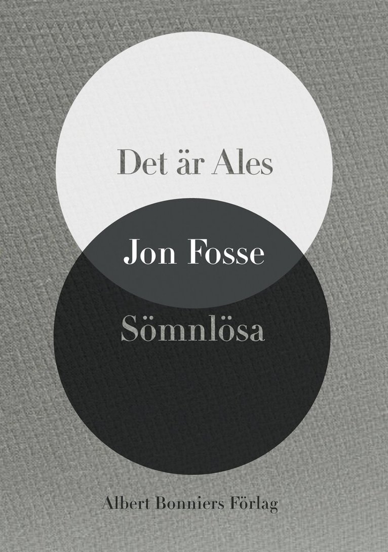 Jon Fosse - Det är Ales och Sömnlösa, Inbunden