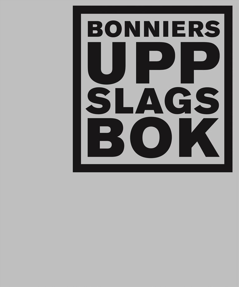 Bonniers uppslagsbok (silver), Inbunden