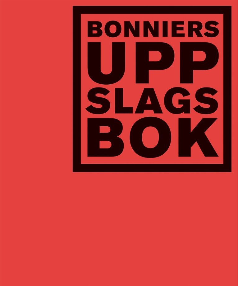 Bonniers uppslagsbok (röd), Inbunden