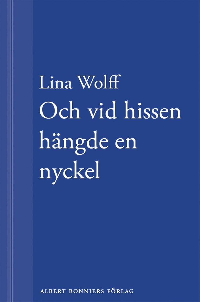 Lina Wolff - Och vid hissen hängde en nyckel: En novell ur Många människor dör som du, E-bok