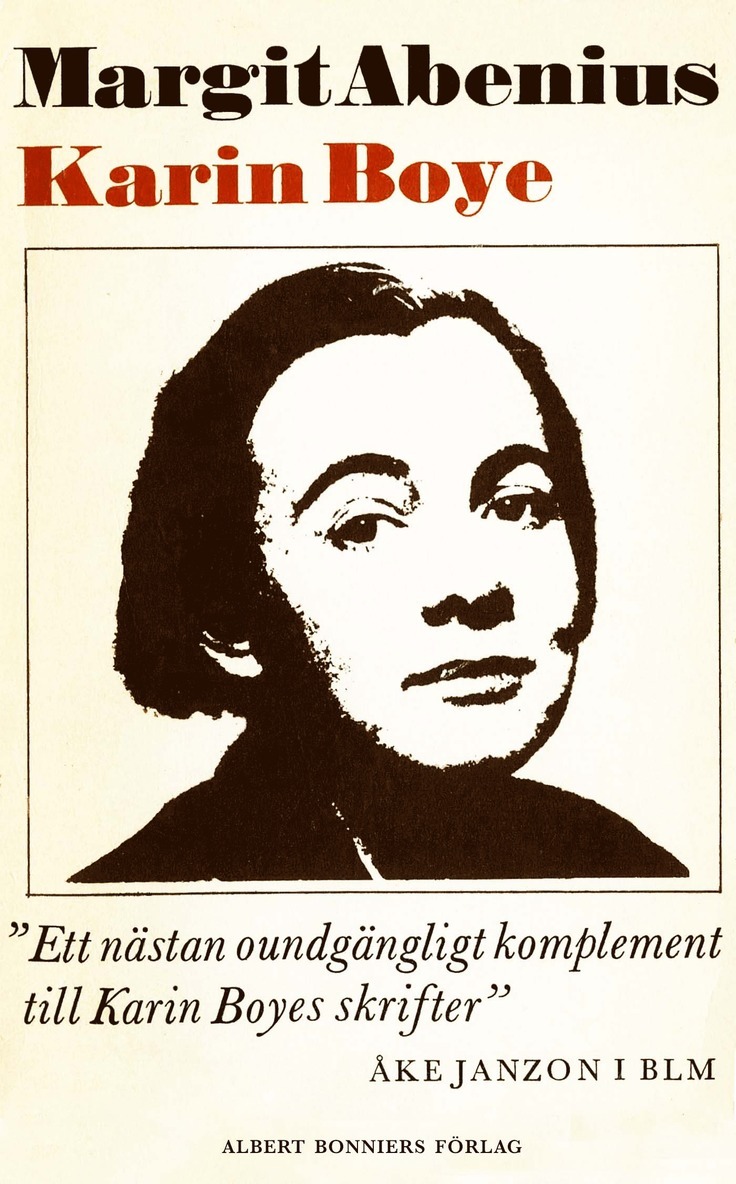 Margit Abenius - Karin Boye, E-bok