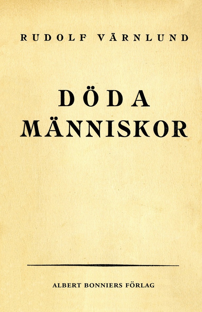 Rudolf Värnlund - Döda människor : noveller, E-bok