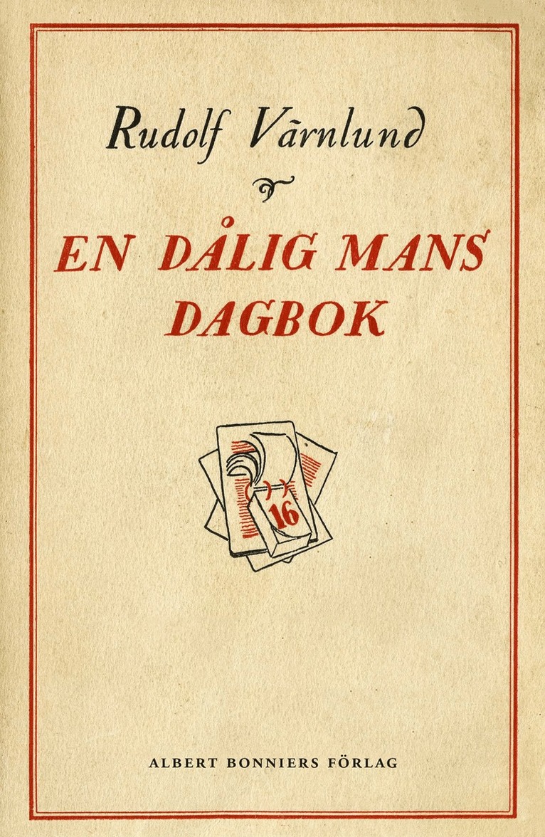 Rudolf Värnlund - En dålig mans dagbok, E-bok