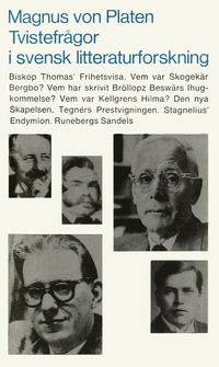 Tvistefrgor i svensk litteraturforskning