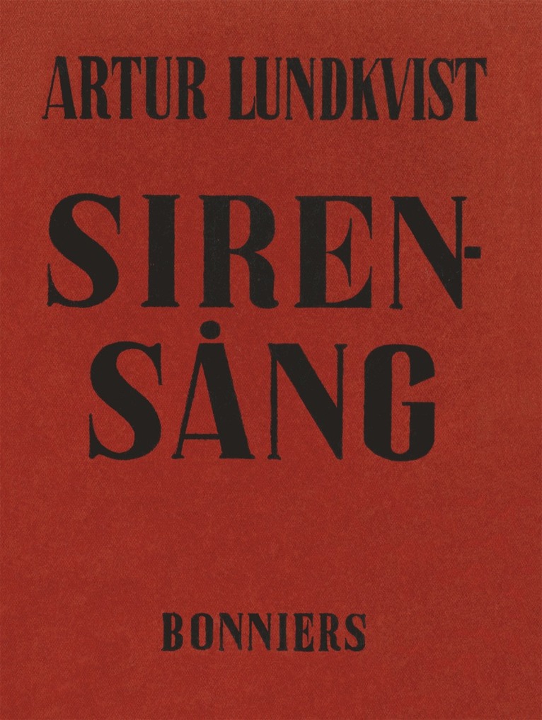 Artur Lundkvist - Sirensång, E-bok