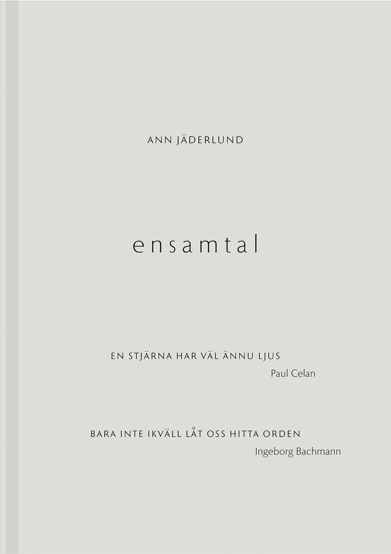 Ann Jäderlund - Ensamtal, E-bok