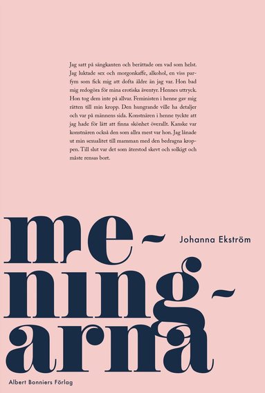 Johanna Ekström - Meningarna, Inbunden