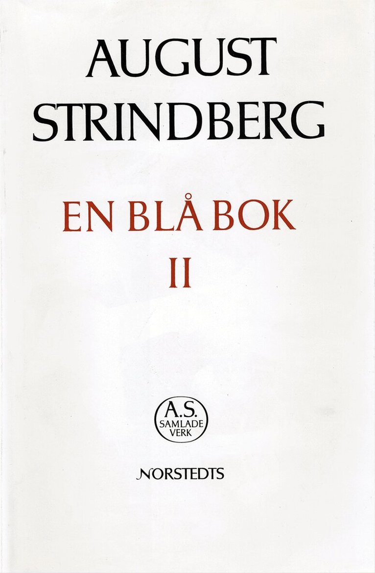 August Strindberg - En ny blå bok : En blå bok II : Nationalupplaga. 66, En ny blå bok : En blå bok II, Inbunden