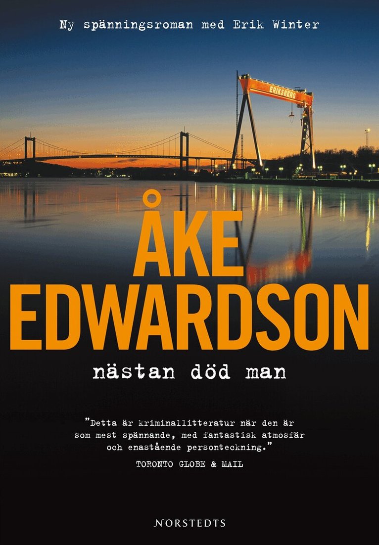 Åke Edwardson - Nästan död man, Inbunden