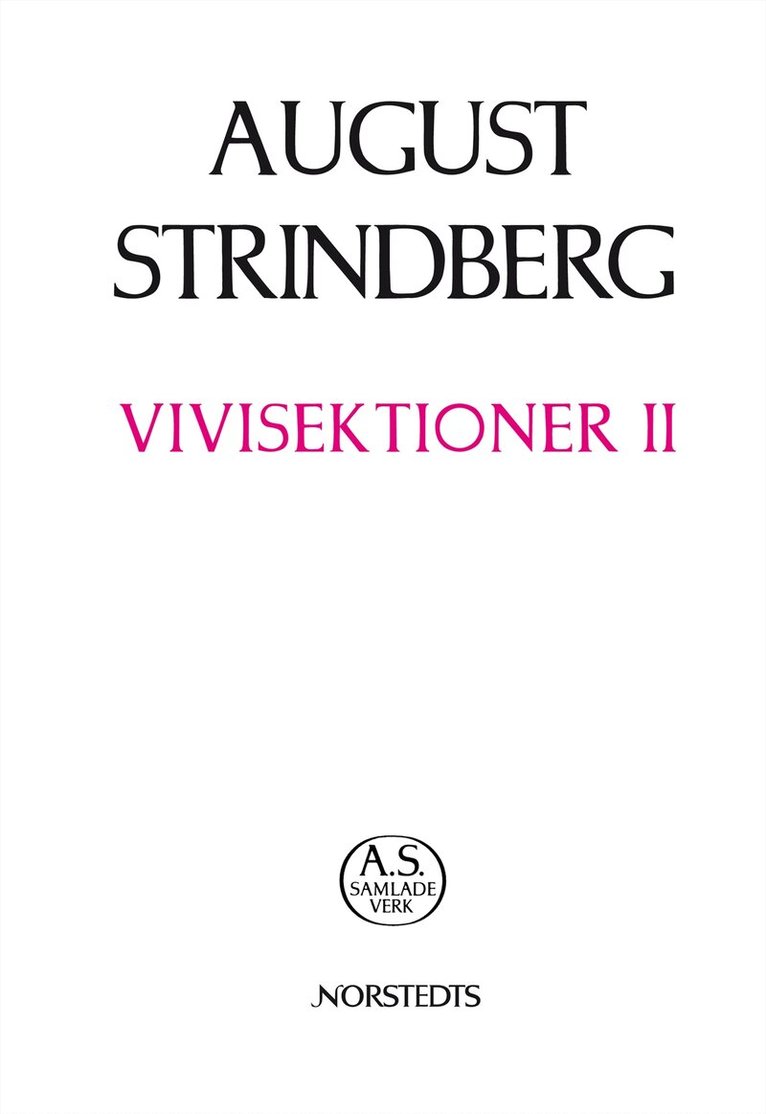 August Strindberg - Vivisektioner II : essäer och uppsatser, Inbunden