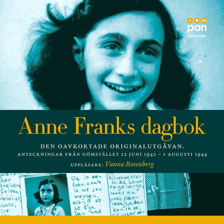 Anne Frank - Anne Franks dagbok : den oavkortade originalutgåvan - anteckningar från gömstället 12 juni 1942 - 1 augusti 1944, Ljudbok