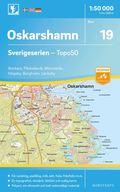 19 Oskarshamn Sverigeserien Topo50 : Skala 1:50 000