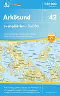 42 Arkösund Sverigeserien Topo50 : Skala 1:50 000
