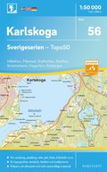 56 Karlskoga Sverigeserien Topo50 : Skala 1:50 000