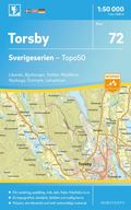72 Torsby Sverigeserien Topo50 : Skala 1:50 000