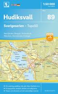 89 Hudiksvall Sverigeserien Topo50 : Skala 1:50 000