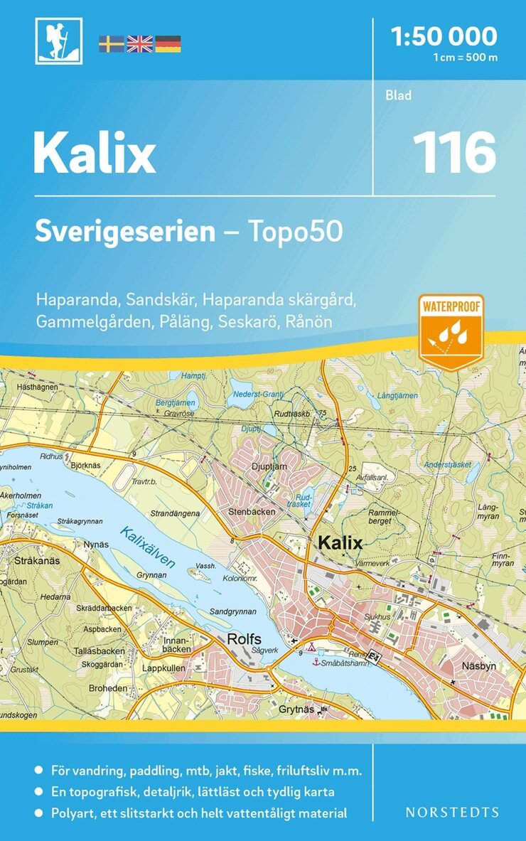 116 Kalix Sverigeserien Topo50 : Skala 1:50 000, Övrigt. Tillgänglighet: Lägg i varukorg