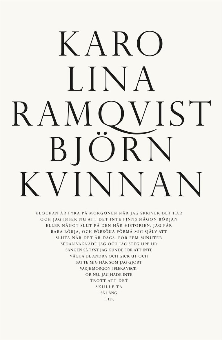 Karolina Ramqvist - Björnkvinnan, E-bok