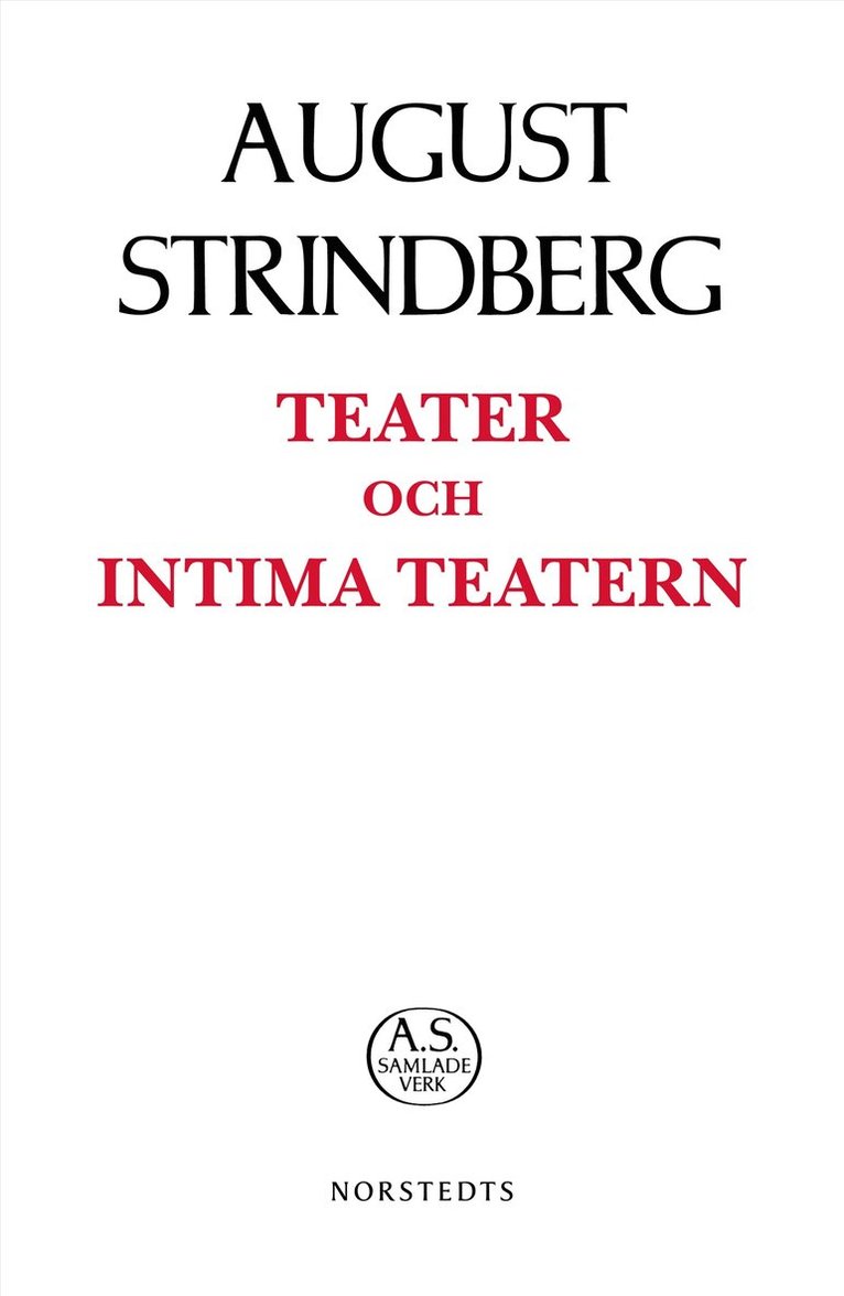 August Strindberg - Teater och Intima teatern, Häftad