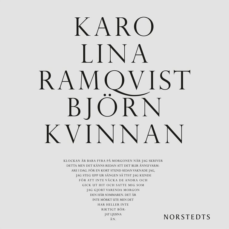 Karolina Ramqvist - Björnkvinnan, Ljudbok